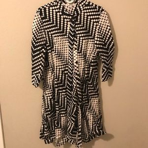 Zuri “Just One Dress” Black and White Size L